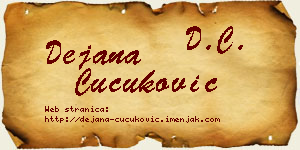 Dejana Čučuković vizit kartica